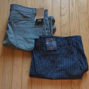 Lot of (2) Men's shorts - Van's & St. John's Bay - 36 Waist NWT
